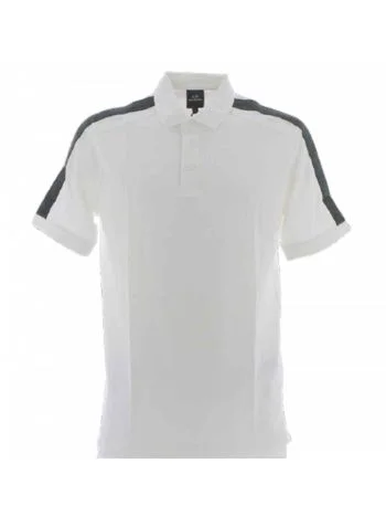 Polo A|X Armani Exchange Uomo Manica Corta in Pique' con Stripe Logato A|X