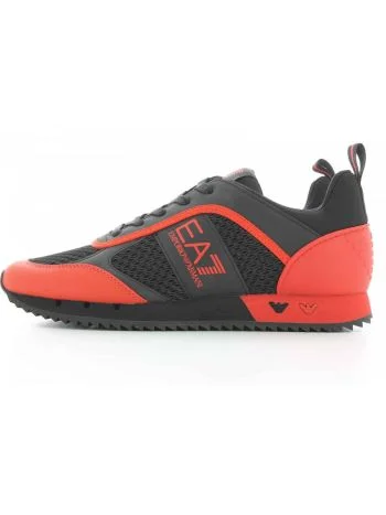 Scarpe EA7 Emporio Armani Uomo Running Ner/Rosso
