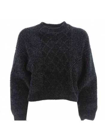 Pullover Crop in Cotone A|X Armani Exchange Donna Girocollo