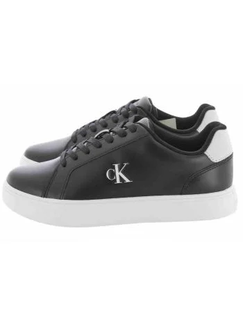 Scarpe Classic Cupsole Laceup Leather Calvin Klein Uomo Nero/Bianco