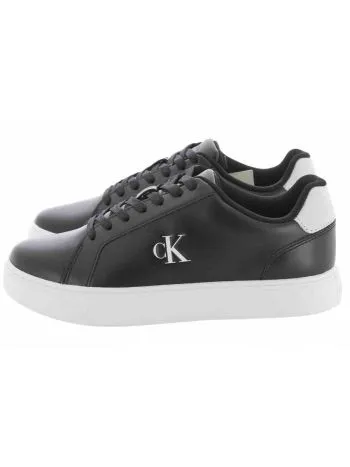 Scarpe Classic Cupsole Laceup Leather Calvin Klein Uomo Nero/Bianco
