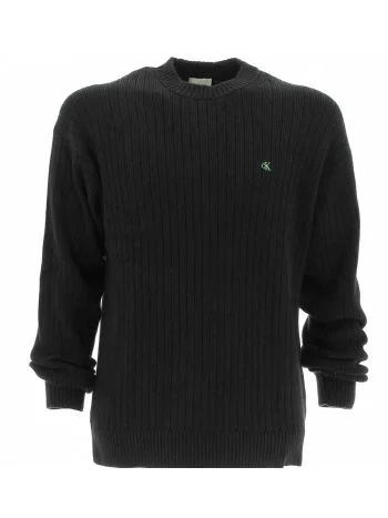 Pullover Cotone Girocollo Calvin Klein Uomo Tinta Unita a Cannete'