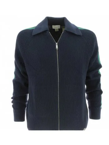 Pullover Uomo Cotone e Lana Full Zip Calvin Klein a Coste Inglesi