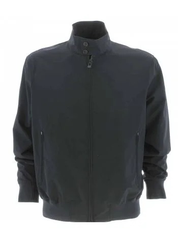 Giacca Bomber A|X Armani Exchange Uomo Blu con Collo alla Coreana