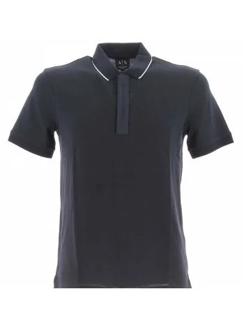 Polo Manica Corta Pique' A|X Armani Exchange Uomo con Cerniera