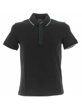Polo Manica Corta Pique' A|X Armani Exchange Uomo con Cerniera