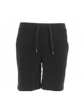 Bermuda in Felpa Garzata A|X Armani Exchange Uomo Tinta Unita Logo AX Gommato