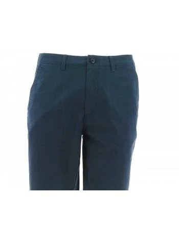 Bermuda in Cotone Popeline Calvin Klein Uomo Tinta Unita Straigh Fit