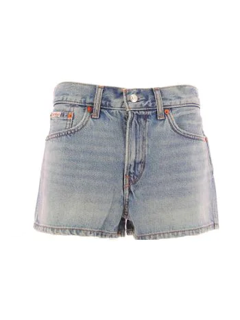 Short Jeans Corto Calvin Klein Donna Stone Wash Light Blue