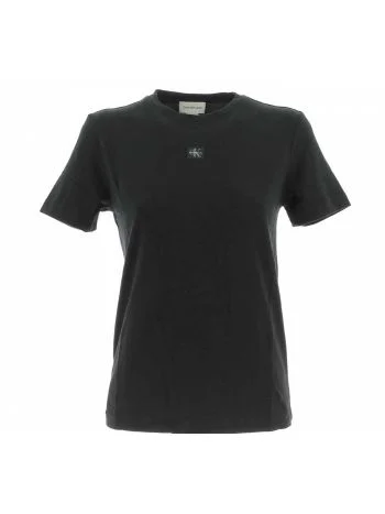 T Shirt Manica Corta Girocollo Calvin Klein Donna Tinta Unita
