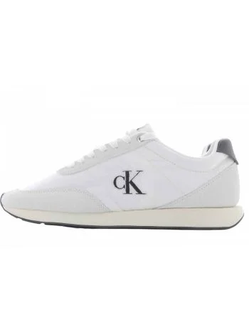Scarpe Retro Running Calvin Klein Uomo Bioanco/Nero