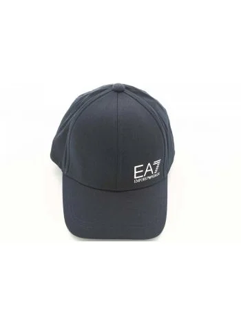 Cappellino Con Visiera EA7 Emporio Armani Unisex Tinta Unita Logo EA7 Applicato