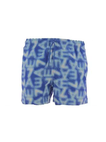 EA7 Emporio Armani Uomo Boxer Mare Con Elastico in Vita Multi Logo EA7