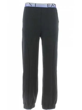 Pantalone in Jersey EA7 Emporio Armani Donna in Tinta Unita con Tasche