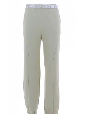 Pantalone in Jersey EA7 Emporio Armani Donna in Tinta Unita con Tasche