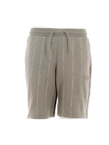 EA7 Emporio Armani Uomo Bermuda Felpa Garzata Multi Logo EA7