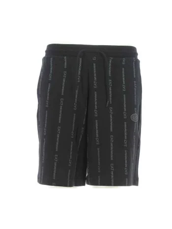 EA7 Emporio Armani Uomo Bermuda Felpa Garzata Multi Logo EA7