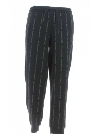 Pantalone Uomo Felpa Garzata EA7 Emporio Armani Multi Logo EA7