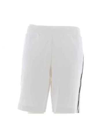 EA7 Emporio Armani Uomo Bermuda Felpa Garzata con Tape Logato EA7 Tinta Unita