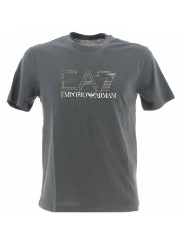 T Shirt Manica Corta Girocollo EA7 Emporio Armani Uomo Logo EA7 2D