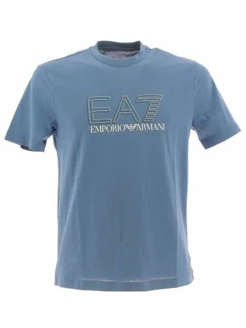 T Shirt Manica Corta Girocollo EA7 Emporio Armani Uomo Logo EA7 2D