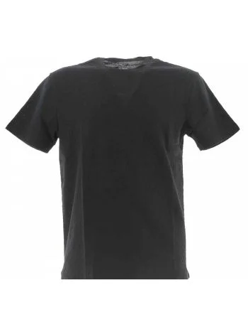 T Shirt Nera Manica Corta Girocollo A|X Armani Exchange Uomo Tessuto Multi Logo AX