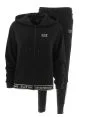 EA7 Emporio Armani Donna Tuta Felpa Full Zip Cappuccio