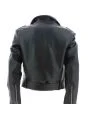 Calvin Klein Donna Giacca Bomber Nera Modello Tipo Chiodo Ecopelle