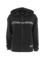 EA7 Emporio Armani Donna Felpa Garzata Ful Zip Con Cappuccio Tinta Unita