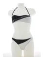 EA7 Emporio Armani Donna Costume Due Pezzi Bicolore Con Reggiseno a Fascia Imbottita