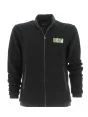 EA7 Emporio Armani Uomo Felpa Garzata Full Zip Nera Tinta Unita