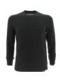 Calvin Klein UOMO Maglia Cotone Giro Collo Tinta Unita Nera