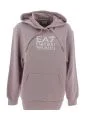 EA7 Emporio Armani Donna Felpa Felpata Capp Chiuso con Tiralacci