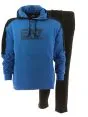 EA7 Emporio Armani Uomo Tuta Felpa Cappuccio Chiuso Bicolore