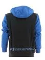 EA7 Emporio Armani Felpa Felpata Cappuccio Full Zip Bicolore