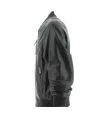 Armani Exchange Giacca Bomber Uomo in Ecopelle Nera con Maxi Logo AX