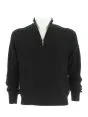 A|X Armani Exchange Uomo Maglia Lana Mezza Zip a Costina