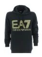 EA7 Emporio Armani Uomo Felpa Garzata Cappuccio Chiuso Tinta Unita