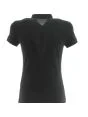 A|X Armani Exchange Donna Polo Manica Corta Tinta Unita in Pique' Elasticizzata