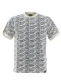 EA7 Emporio Armani Uomo T Shirt Manica Corta Girocollo Multi Logo EA7