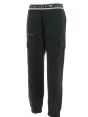 EA7 Emporio Armani Donna Pantalone Cargo Nero/Oro in Felpa Garzata Linea Ventus