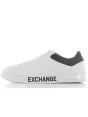 Armani Exchange Scarpe Uomo in Pelle con Logo Armani Bianco/Nero