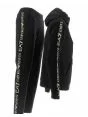 Tuta Donna Cappuccio Chiuso EA7 Emporio Armani in Felpa Tinta Unita Tape Armani