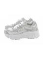 Scarpe EA7 Emporio Armani Donna Bianco/Grigia suola alta running