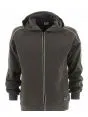 Felpa Felpata Cappuccio Full Zip EA7 Emporio Armani Uomo con Tape Armani