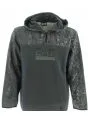 Felpa Cappuccio EA7 Emporio Armani Felpata Mezza Zip Uomo