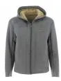 Giacca Ecomontone Con Cappuccio Full Zip A|X Armani Exchange Uomo Tinta Unita Grigio