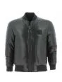 Giacca Bomber Ecopelle Doubleface A|X Armani Exchange Uomo Tinta Unita Nero