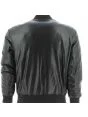 Giacca Bomber Ecopelle Doubleface A|X Armani Exchange Uomo Tinta Unita Nero