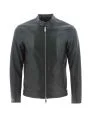 A|X Armani Exchange Uomo Giacca Ecopelle Full Zip Nera